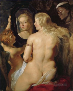 Venus in einem Spiegel Barock Peter Paul Rubens Ölgemälde
